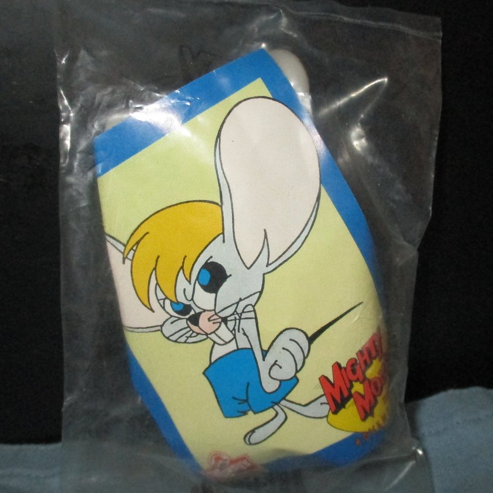 VINTAGE WENDY'S Kid Meal Toy Mighty Mouse SCRAPPY 1989 Viacom NIB💖SPECIAL DEAL